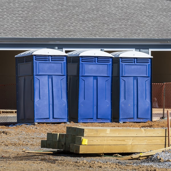 how do you ensure the portable toilets are secure and safe from vandalism during an event in Mustang Ridge Texas